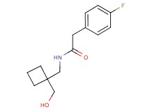 2-(4-fluorophenyl)-N-{[1-(hydroxymethyl)cyclobutyl]methyl}acetamide