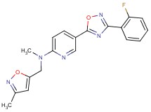 5-[3-(2-fluorophenyl)-1,2,4-oxadiazol-5-yl]-N-methyl-N-[(3-methyl-5-isoxazolyl)methyl]-2-pyridinamine