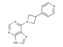 6-[3-(4-pyridinyl)-1-azetidinyl]-9H-purine