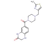 7-({4-[(2-methyl-1,3-thiazol-4-yl)methyl]piperazin-1-yl}carbonyl)-3,4-dihydroquinoxalin-2(1H)-one