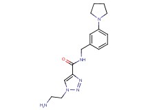 1-(2-aminoethyl)-N-(3-pyrrolidin-1-ylbenzyl)-1H-1,2,3-triazole-4-carboxamide