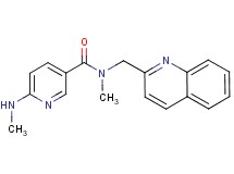 N-methyl-6-(methylamino)-N-(2-quinolinylmethyl)nicotinamide