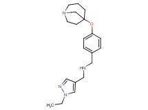 1-[4-(1-azabicyclo[3.2.1]oct-5-yloxy)phenyl]-N-[(1-ethyl-1H-pyrazol-4-yl)methyl]methanamine