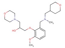 1-(2-methoxy-6-{[methyl(tetrahydro-2H-pyran-4-ylmethyl)amino]methyl}phenoxy)-3-(4-morpholinyl)-2-propanol