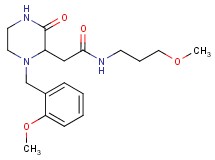 2-[1-(2-methoxybenzyl)-3-oxo-2-piperazinyl]-N-(3-methoxypropyl)acetamide