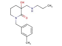 3-hydroxy-1-(3-methylbenzyl)-3-[(propylamino)methyl]-2-piperidinone