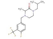 4-[4-fluoro-3-(trifluoromethyl)benzyl]-1-isobutyl-3-methyl-2-piperazinone