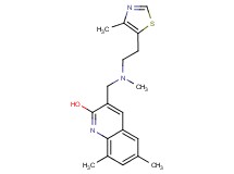 6,8-dimethyl-3-({methyl[2-(4-methyl-1,3-thiazol-5-yl)ethyl]amino}methyl)-2-quinolinol