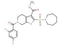 methyl 2-(1-azepanylsulfonyl)-6-(2,4-difluorobenzoyl)-4,5,6,7-tetrahydrothieno[2,3-c]pyridine-3-carboxylate