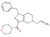 5-allyl-1-benzyl-3-(4-morpholinylcarbonyl)-4,5,6,7-tetrahydro-1H-pyrazolo[4,3-c]pyridine