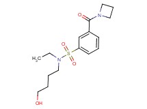 3-(azetidin-1-ylcarbonyl)-N-ethyl-N-(4-hydroxybutyl)benzenesulfonamide
