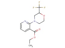 ethyl 2-[2-(trifluoromethyl)morpholin-4-yl]nicotinate