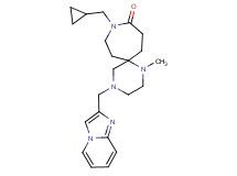 9-(cyclopropylmethyl)-4-(imidazo[1,2-a]pyridin-2-ylmethyl)-1-methyl-1,4,9-triazaspiro[5.6]dodecan-10-one