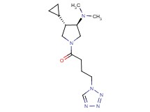 rel-(3R,4S)-4-cyclopropyl-N,N-dimethyl-1-[4-(1H-tetrazol-1-yl)butanoyl]-3-pyrrolidinamine hydrochloride