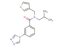 N-isobutyl-N-(3-thienylmethyl)-3-(4H-1,2,4-triazol-4-yl)benzamide