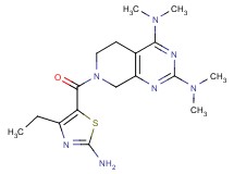 7-[(2-amino-4-ethyl-1,3-thiazol-5-yl)carbonyl]-N,N,N',N'-tetramethyl-5,6,7,8-tetrahydropyrido[3,4-d]pyrimidine-2,4-diamine