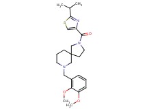 7-(2,3-dimethoxybenzyl)-2-[(2-isopropyl-1,3-thiazol-4-yl)carbonyl]-2,7-diazaspiro[4.5]decane