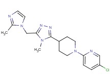 5-chloro-2-(4-{4-methyl-5-[(2-methyl-1H-imidazol-1-yl)methyl]-4H-1,2,4-triazol-3-yl}piperidin-1-yl)pyridine