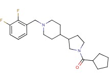 4-[1-(cyclopentylcarbonyl)-3-pyrrolidinyl]-1-(2,3-difluorobenzyl)piperidine