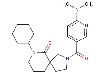 7-cyclohexyl-2-{[6-(dimethylamino)pyridin-3-yl]carbonyl}-2,7-diazaspiro[4.5]decan-6-one