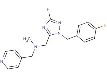 1-[1-(4-fluorobenzyl)-1H-1,2,4-triazol-5-yl]-N-methyl-N-(pyridin-4-ylmethyl)methanamine
