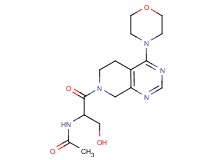 N-[1-(hydroxymethyl)-2-(4-morpholin-4-yl-5,8-dihydropyrido[3,4-d]pyrimidin-7(6H)-yl)-2-oxoethyl]acetamide