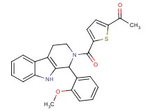 1-(5-{[1-(2-methoxyphenyl)-1,3,4,9-tetrahydro-2H-beta-carbolin-2-yl]carbonyl}-2-thienyl)ethanone