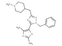 4-{[1-benzyl-5-(2,4-dimethyl-1,3-oxazol-5-yl)-1H-1,2,4-triazol-3-yl]methyl}-1-methylpiperidine