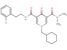 N'-[2-(2-chlorophenyl)ethyl]-1-(cyclohexylmethyl)-N,N-dimethyl-4-oxo-1,4-dihydro-3,5-pyridinedicarboxamide