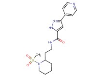 N-{2-[1-(methylsulfonyl)piperidin-2-yl]ethyl}-3-pyridin-4-yl-1H-pyrazole-5-carboxamide