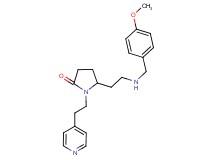 5-{2-[(4-methoxybenzyl)amino]ethyl}-1-[2-(4-pyridinyl)ethyl]-2-pyrrolidinone