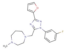 1-{[1-(3-fluorophenyl)-3-(2-furyl)-1H-1,2,4-triazol-5-yl]methyl}-4-methyl-1,4-diazepane