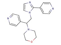 4-[1-pyridin-4-yl-2-(2-pyridin-4-yl-1H-imidazol-1-yl)ethyl]morpholine