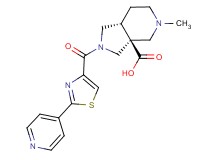(3aS*,7aR*)-5-methyl-2-[(2-pyridin-4-yl-1,3-thiazol-4-yl)carbonyl]octahydro-3aH-pyrrolo[3,4-c]pyridine-3a-carboxylic acid