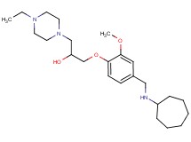 1-{4-[(cycloheptylamino)methyl]-2-methoxyphenoxy}-3-(4-ethyl-1-piperazinyl)-2-propanol
