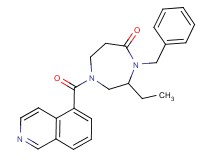 4-benzyl-3-ethyl-1-(isoquinolin-5-ylcarbonyl)-1,4-diazepan-5-one