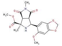 methyl (1R*,3S*,3aR*,6aS*)-3-(6-methoxy-1,3-benzodioxol-5-yl)-1,5-dimethyl-4,6-dioxooctahydropyrrolo[3,4-c]pyrrole-1-carboxylate