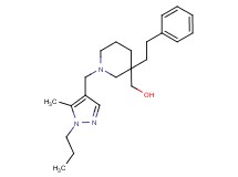 [1-[(5-methyl-1-propyl-1H-pyrazol-4-yl)methyl]-3-(2-phenylethyl)-3-piperidinyl]methanol