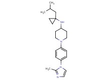 N-(1-isobutylcyclopropyl)-1-[4-(2-methyl-1H-imidazol-1-yl)phenyl]piperidin-4-amine
