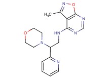 3-methyl-N-(2-morpholin-4-yl-2-pyridin-2-ylethyl)isoxazolo[5,4-d]pyrimidin-4-amine