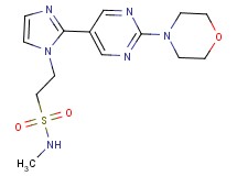 N-methyl-2-[2-(2-morpholin-4-ylpyrimidin-5-yl)-1H-imidazol-1-yl]ethanesulfonamide
