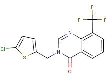 3-[(5-chloro-2-thienyl)methyl]-8-(trifluoromethyl)quinazolin-4(3H)-one