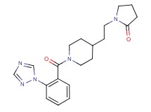 1-(2-{1-[2-(1H-1,2,4-triazol-1-yl)benzoyl]-4-piperidinyl}ethyl)-2-pyrrolidinone