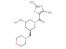 [(3S*,5R*)-1-[(2,4-dimethyl-1,3-thiazol-5-yl)carbonyl]-5-(morpholin-4-ylmethyl)piperidin-3-yl]methanol