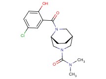 (1R*,5R*)-6-(5-chloro-2-hydroxybenzoyl)-N,N-dimethyl-3,6-diazabicyclo[3.2.2]nonane-3-carboxamide