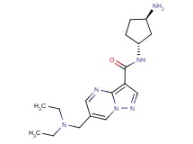 N-[rel-(1R,3R)-3-aminocyclopentyl]-6-[(diethylamino)methyl]pyrazolo[1,5-a]pyrimidine-3-carboxamide dihydrochloride