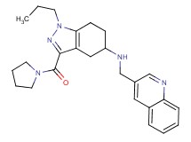 1-propyl-3-(1-pyrrolidinylcarbonyl)-N-(3-quinolinylmethyl)-4,5,6,7-tetrahydro-1H-indazol-5-amine