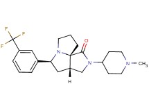 (3aS*,5S*,9aS*)-2-(1-methyl-4-piperidinyl)-5-[3-(trifluoromethyl)phenyl]hexahydro-7H-pyrrolo[3,4-g]pyrrolizin-1(2H)-one