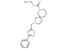 ethyl 2-[(3-phenyl-1,2,4-oxadiazol-5-yl)methyl]-2,7-diazaspiro[4.5]decane-7-carboxylate