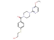 2-[(4-{[4-(4-methoxypyrimidin-2-yl)piperazin-1-yl]carbonyl}phenyl)thio]ethanol